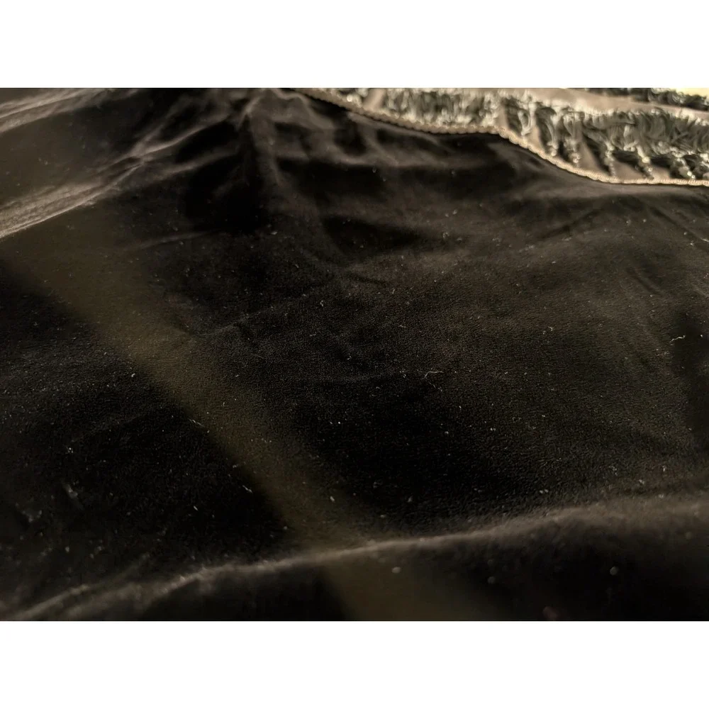 VALERIE STEVENS BLACK FRINGED TUBE‎ BEADED 66